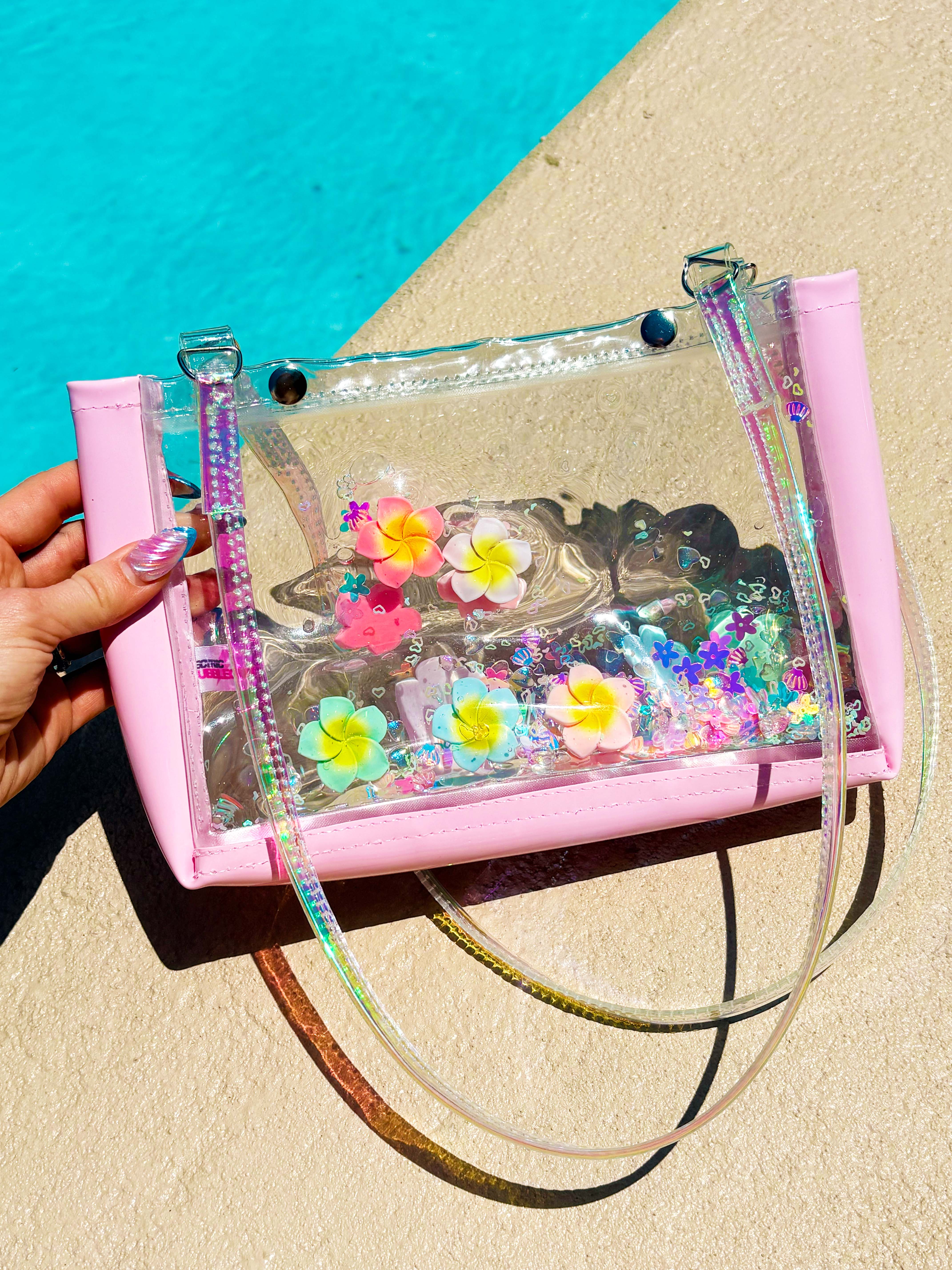 Liquid Glitter Snap Purse - Tropical Crush