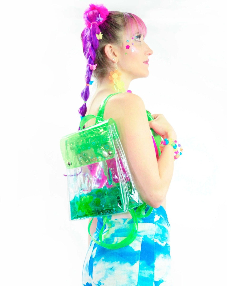Glitter Goo Mini Bucket Backpack - Electric Trip - Electric Bubblegum