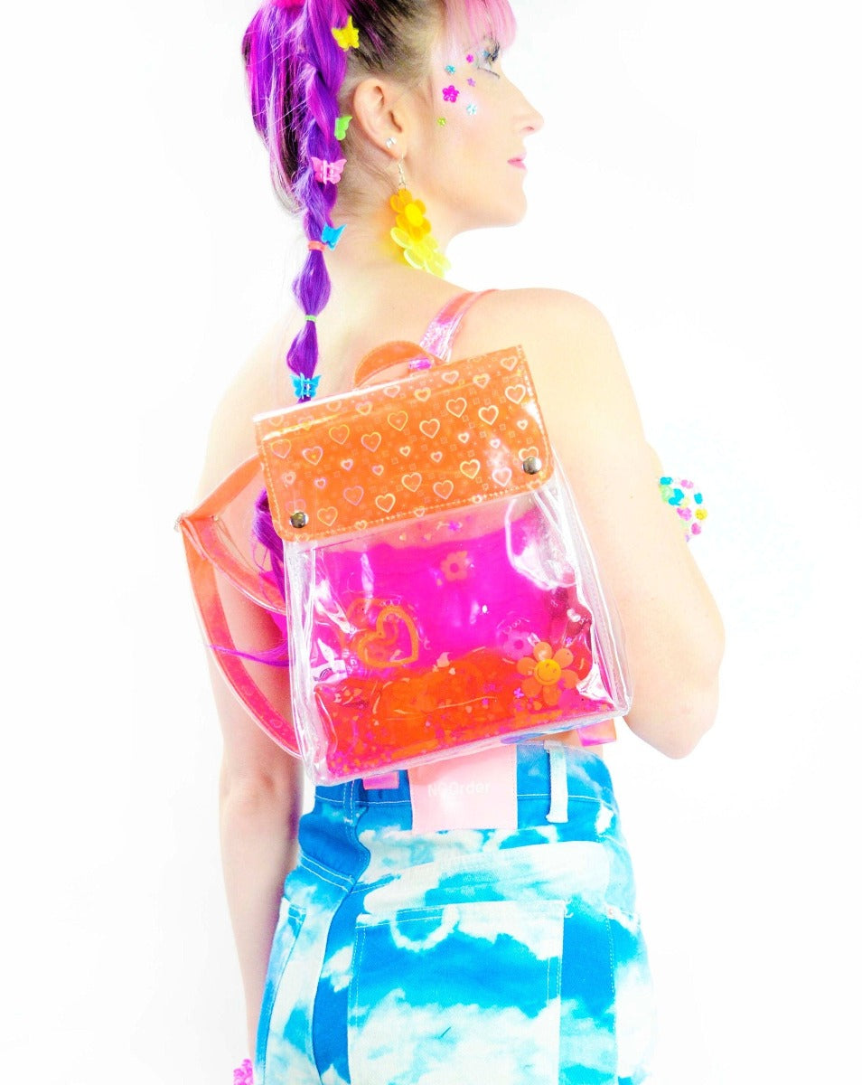 Glitter Goo Mini Bucket Backpack - Rave Babe - Electric Bubblegum