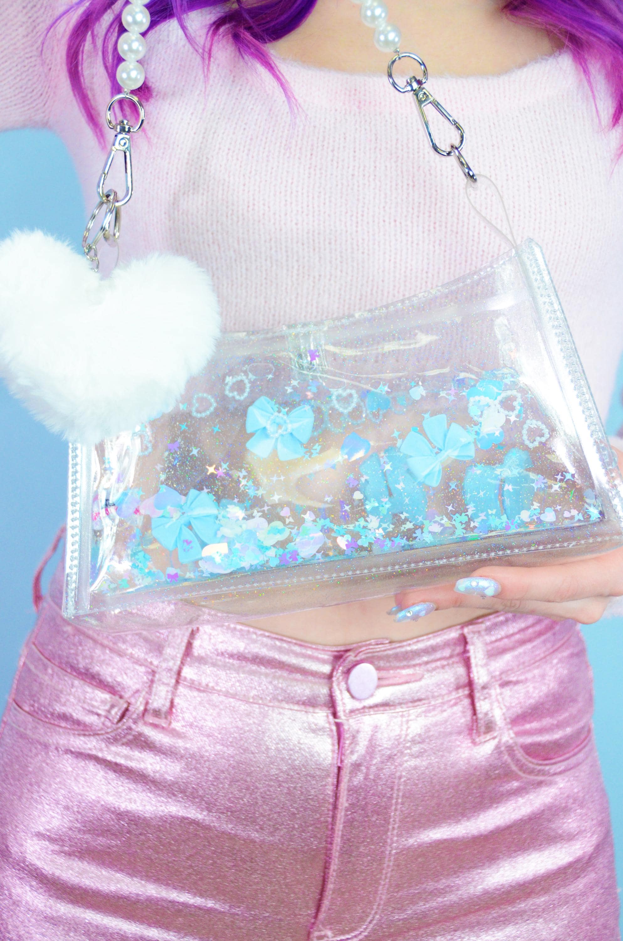 Liquid Glitter Mini Purse - Adore Me