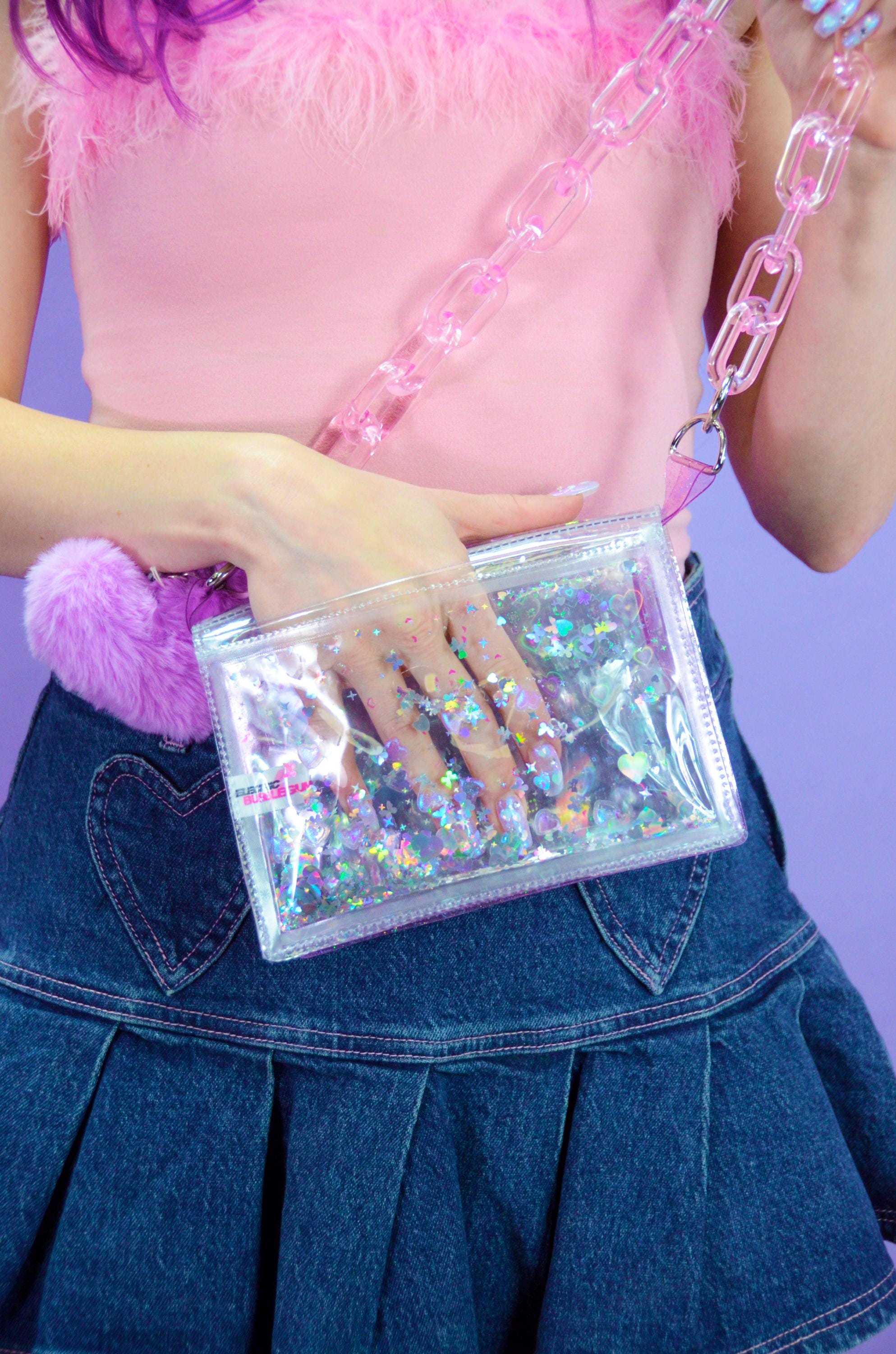 Liquid Glitter Mini Purse - Popstar