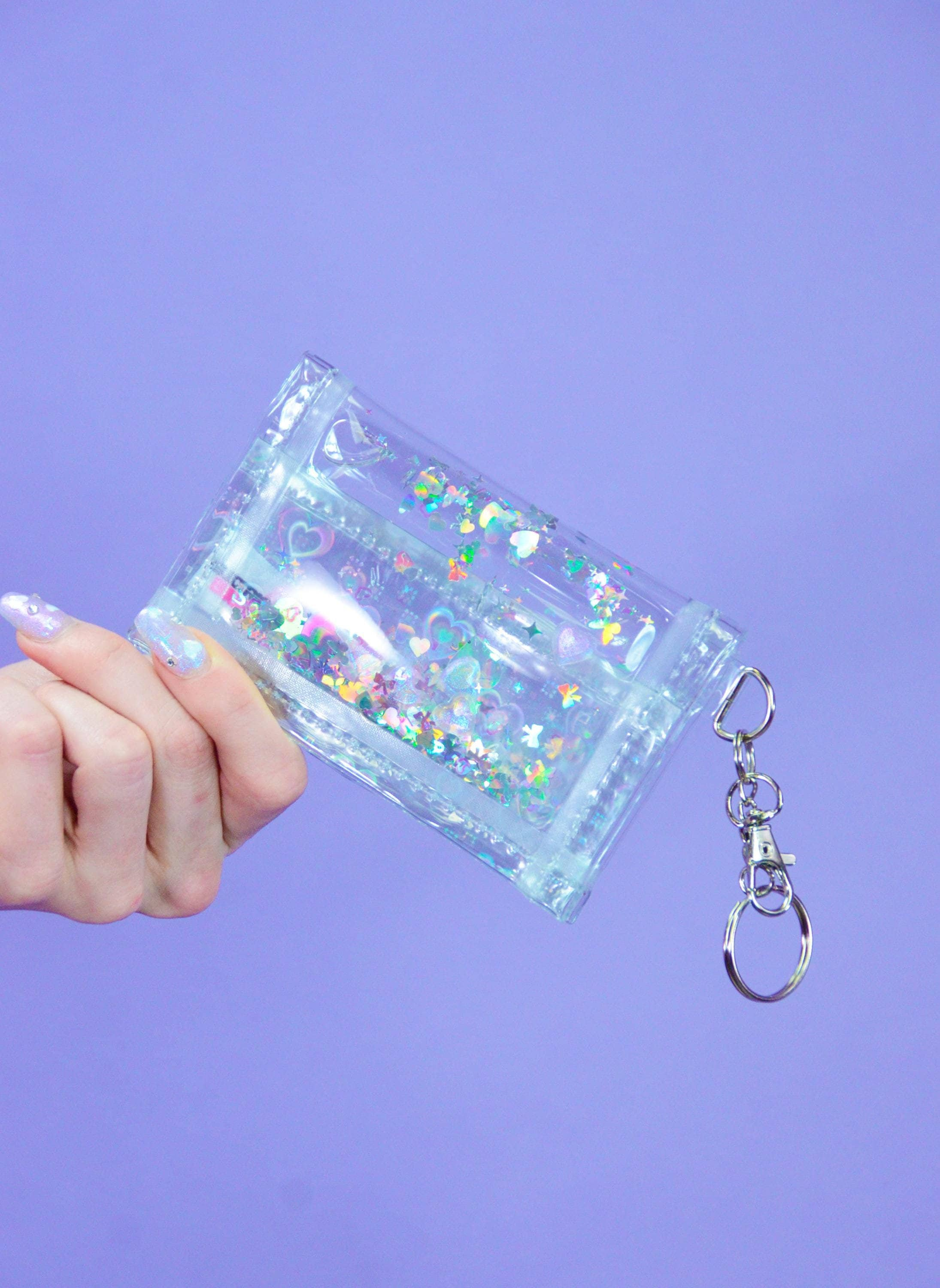 Liquid Glitter Tiny Wallet - Popstar