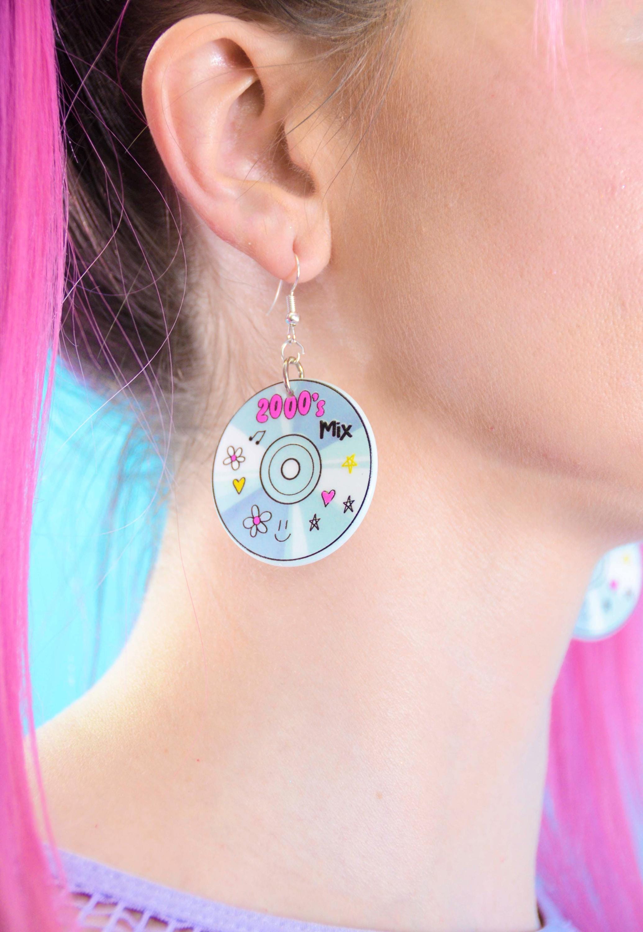 Dot Com Cutie CD Earrings