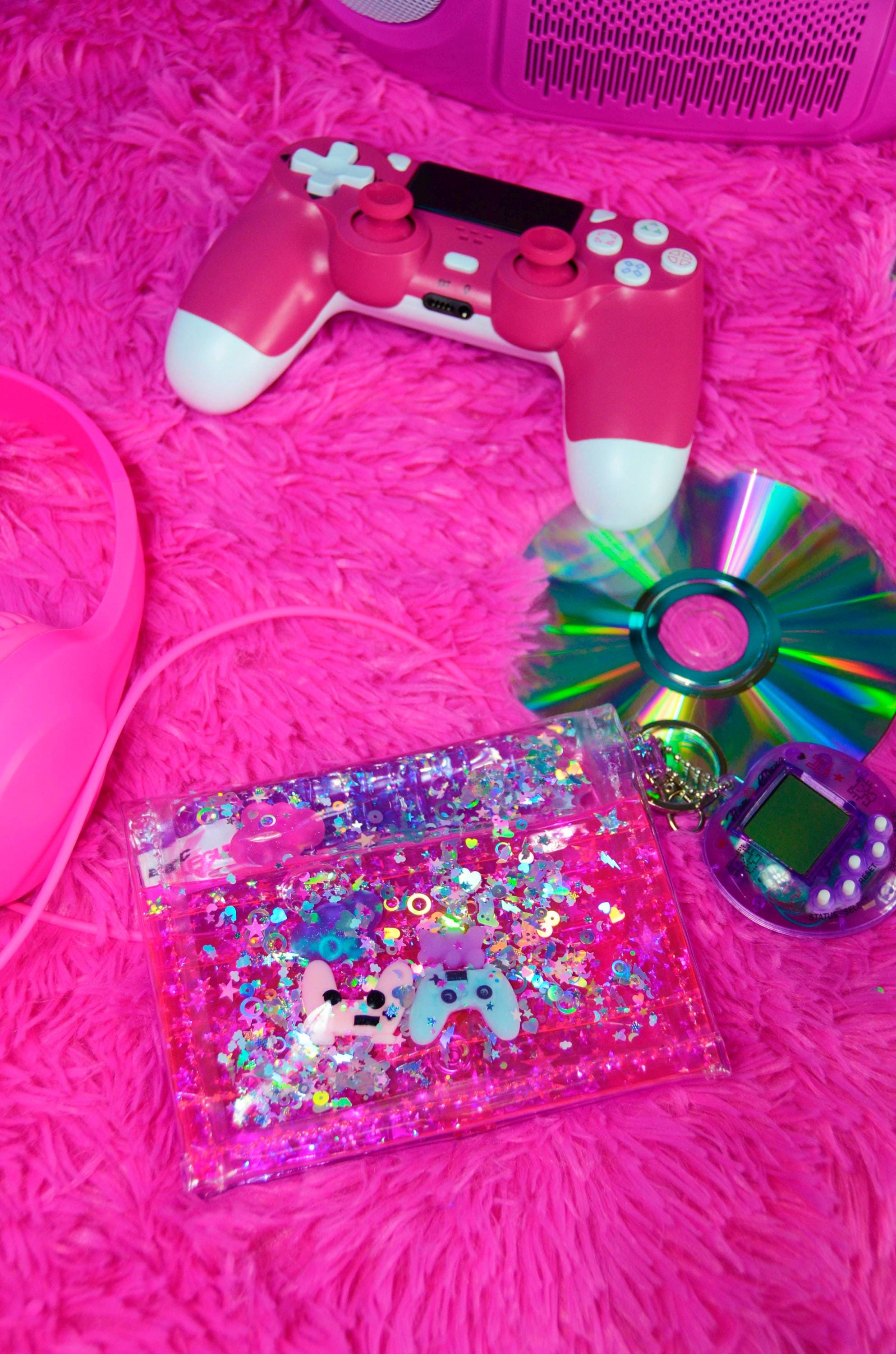 Liquid Glitter Mini Wallet – Electric Dream Console