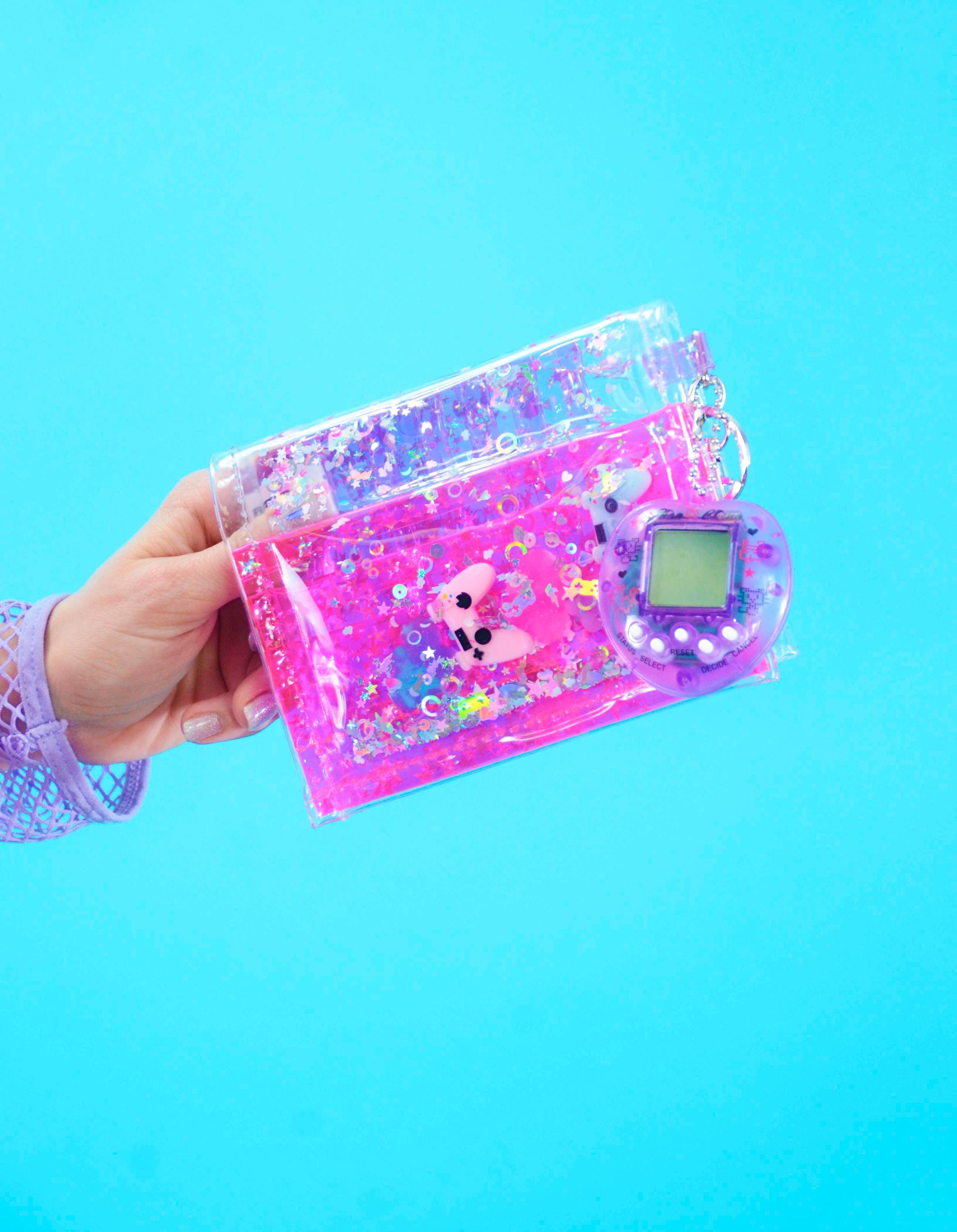 Liquid Glitter Mini Wallet – Electric Dream Console