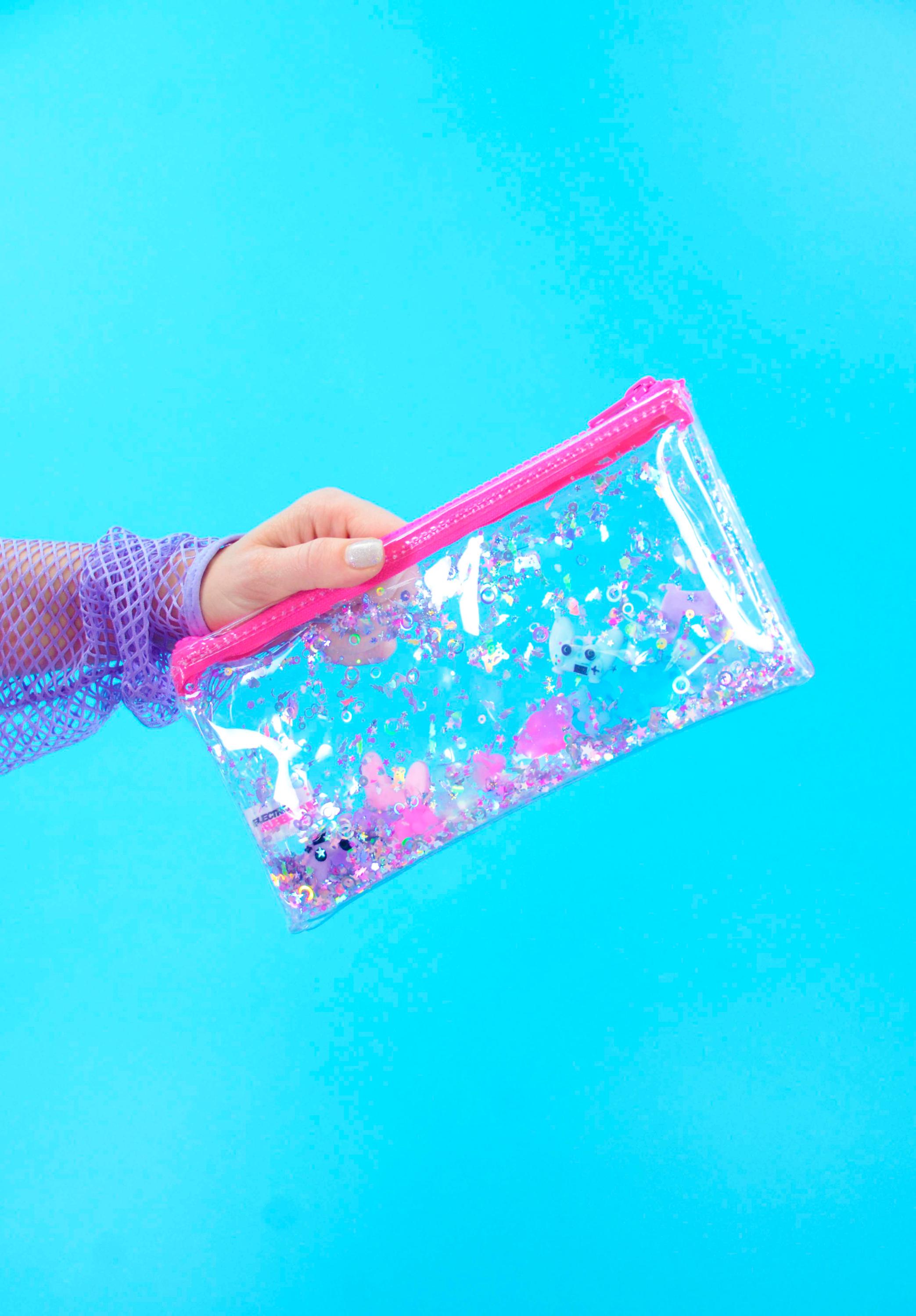Liquid Glitter Pencil Case – Electric Dream Console