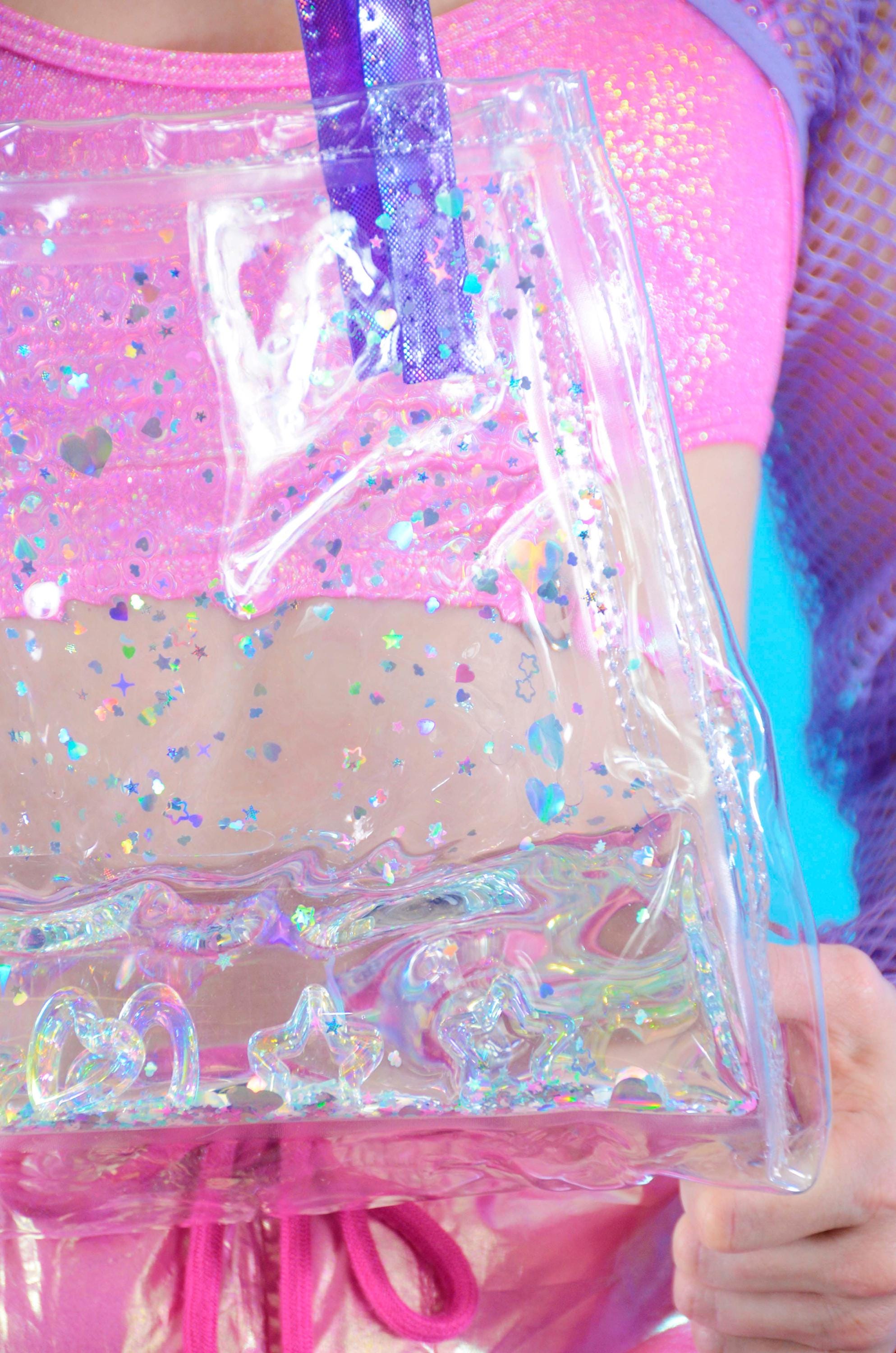 Liquid Glitter Mini Bucket Tote – Electric Egirl