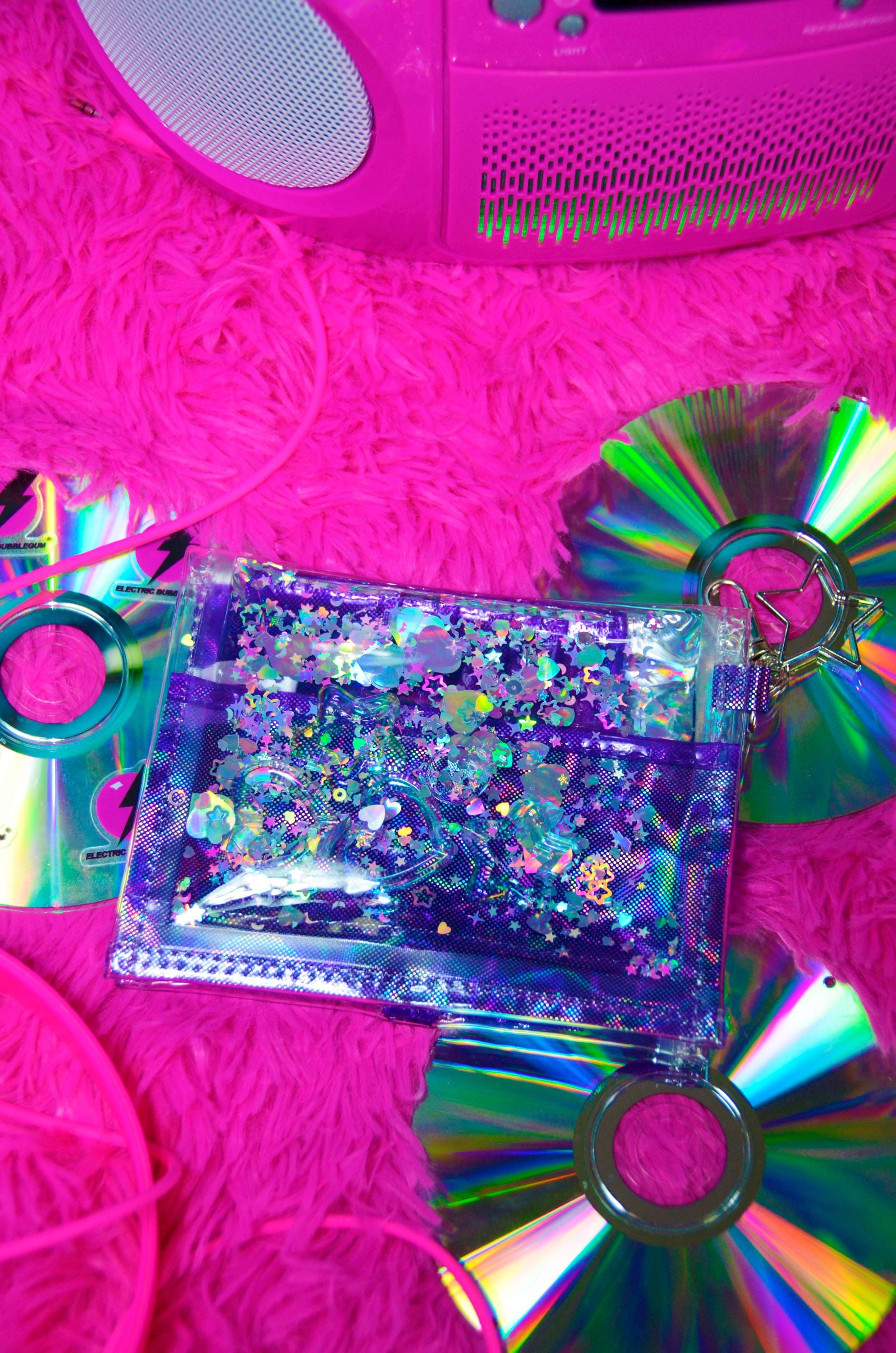 Liquid Glitter Mini Wallet – Electric Egirl