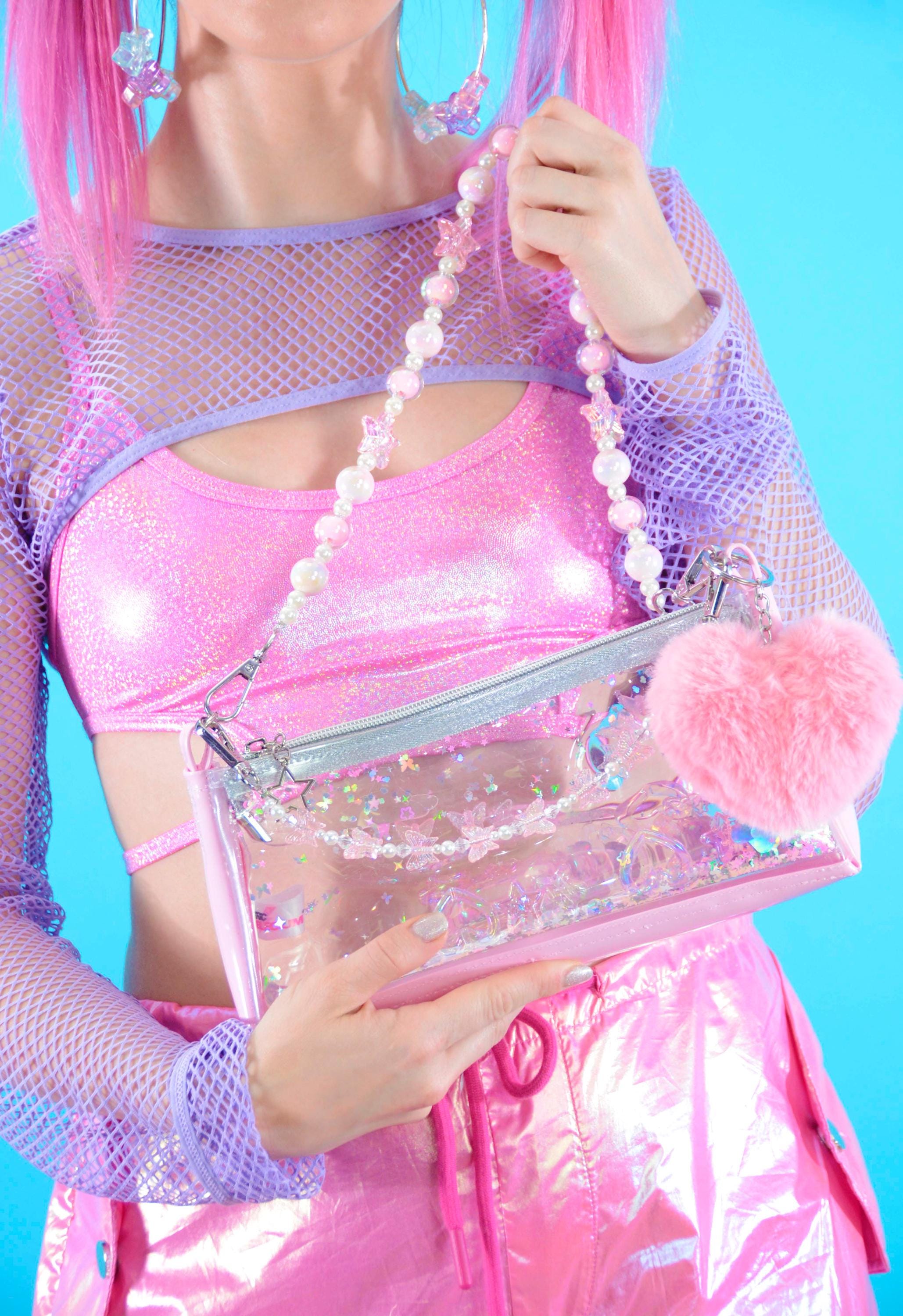 Liquid Glitter Mini Zip Purse – Player One Princess