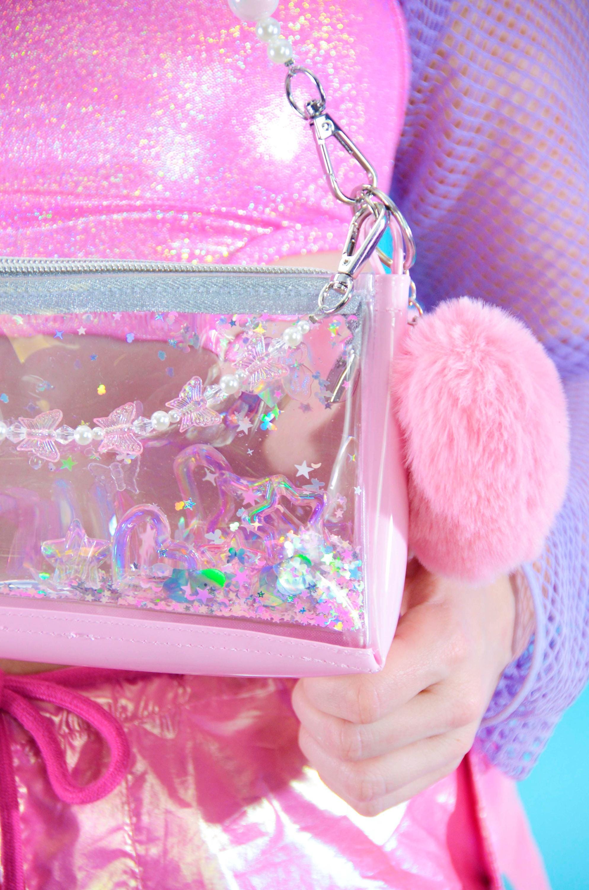 Liquid Glitter Mini Zip Purse – Player One Princess