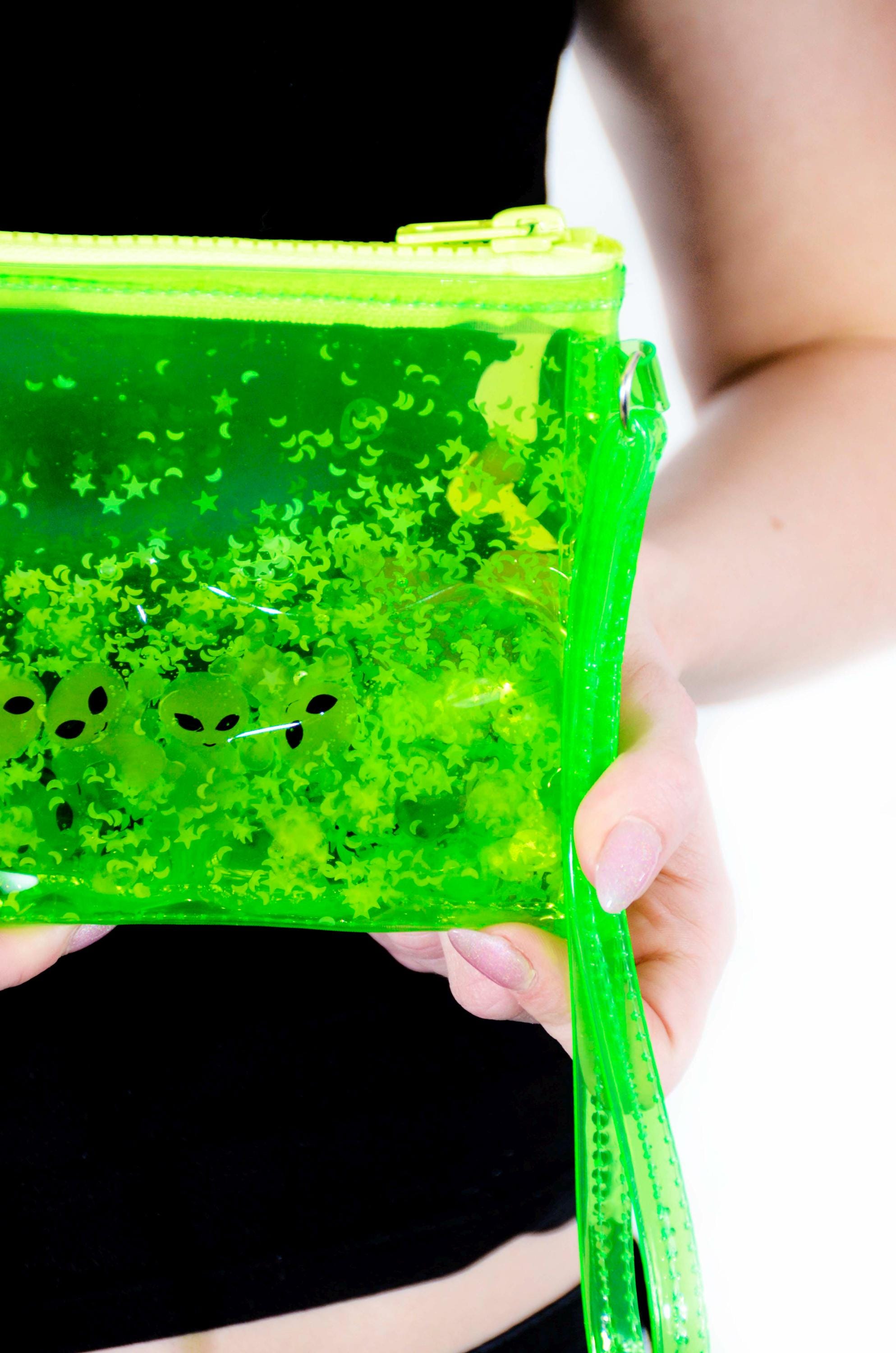 Glitter Goo Wristlet - Attack on Mars - Green - Electric Bubblegum