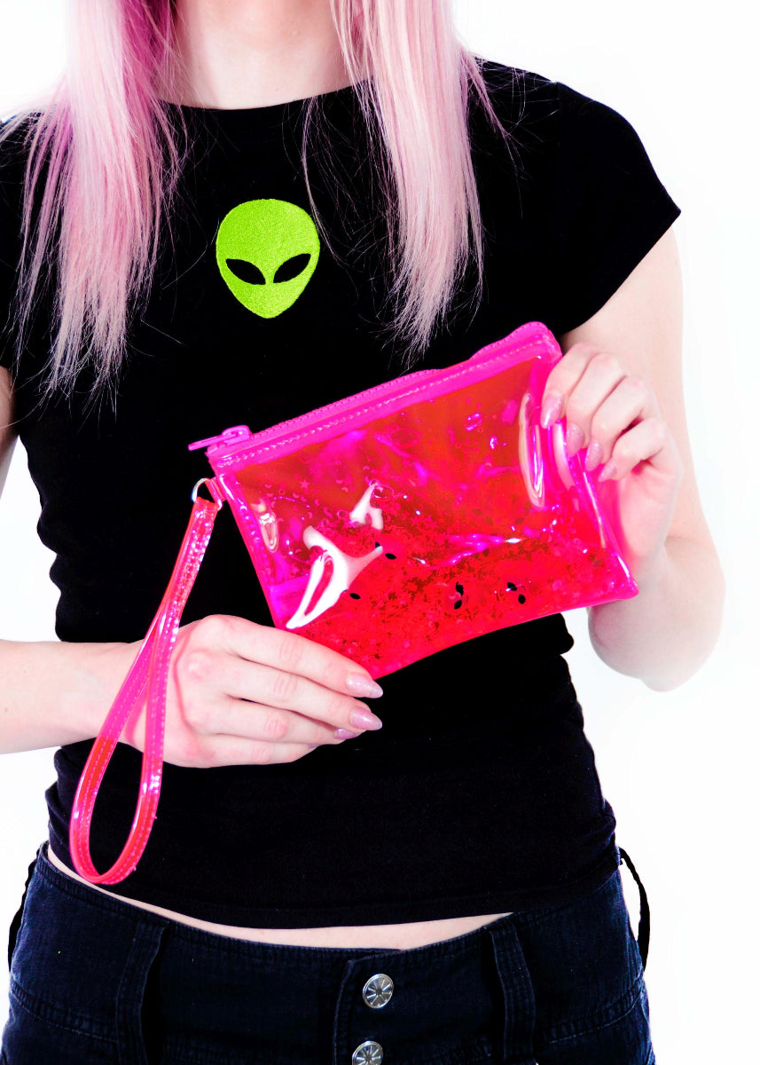 Glitter Goo Wristlet - Attack on Mars - Pink - Electric Bubblegum