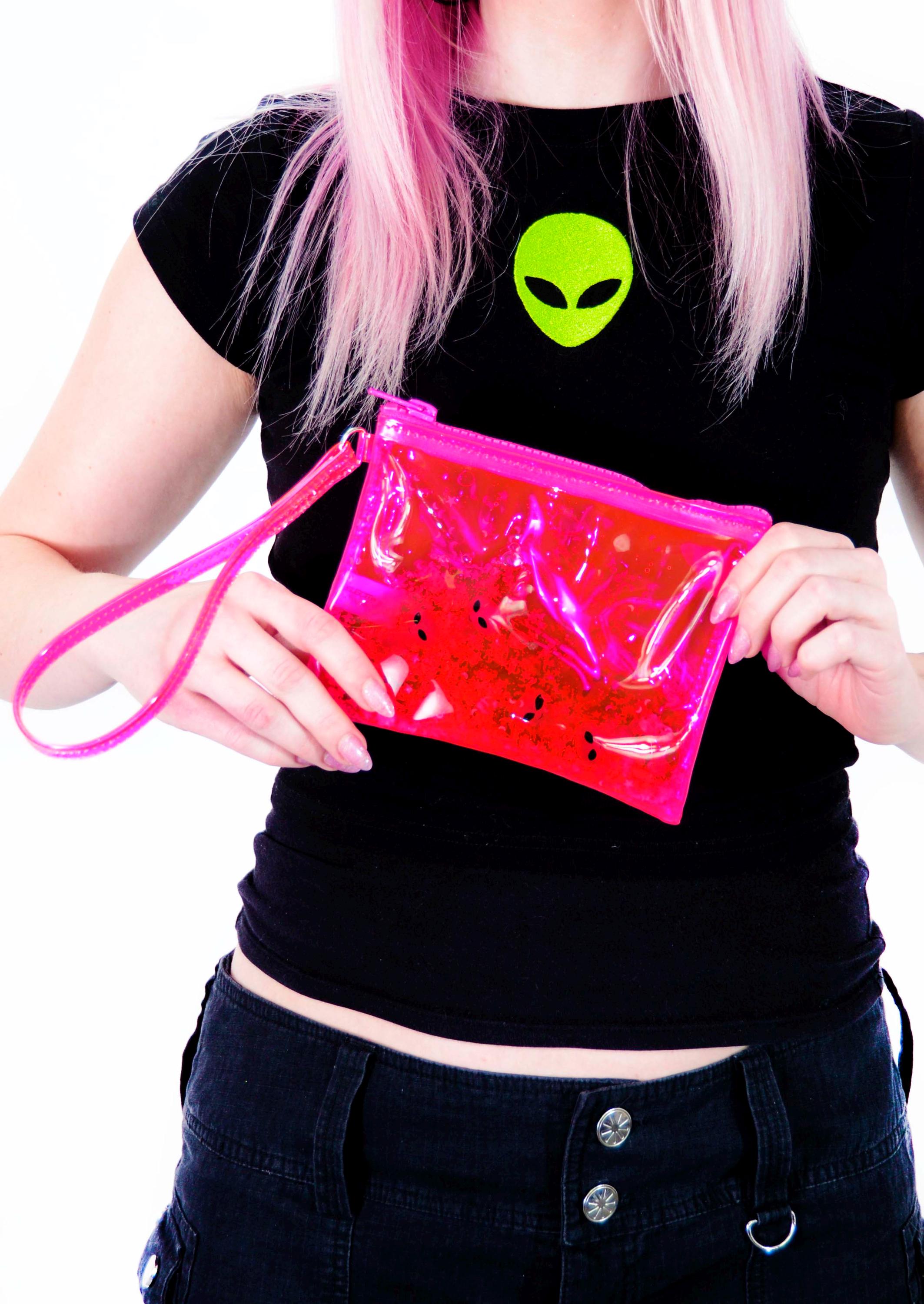 Glitter Goo Wristlet - Attack on Mars - Pink - Electric Bubblegum
