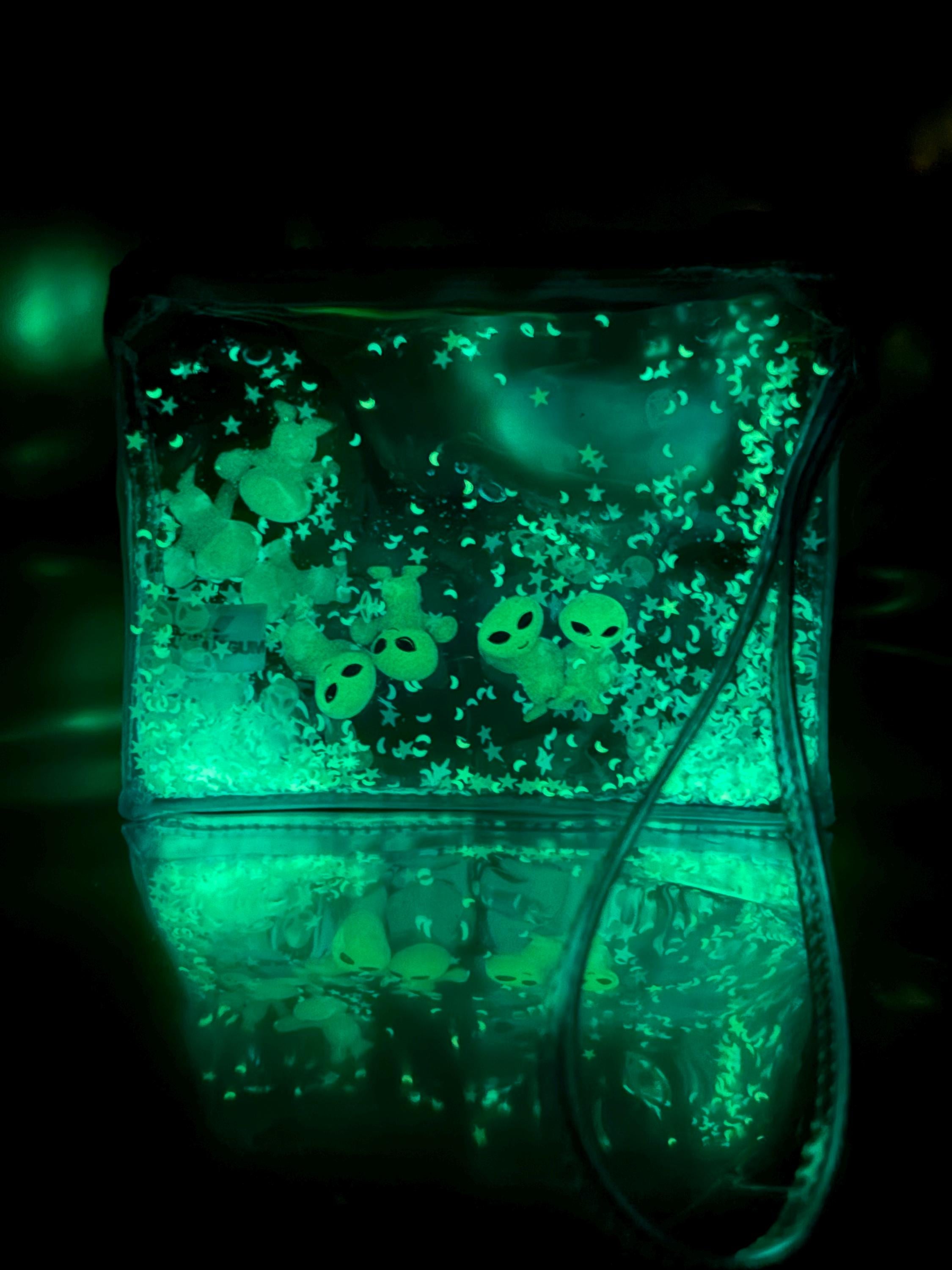 Glitter Goo Wristlet - Attack on Mars - Blue - Electric Bubblegum