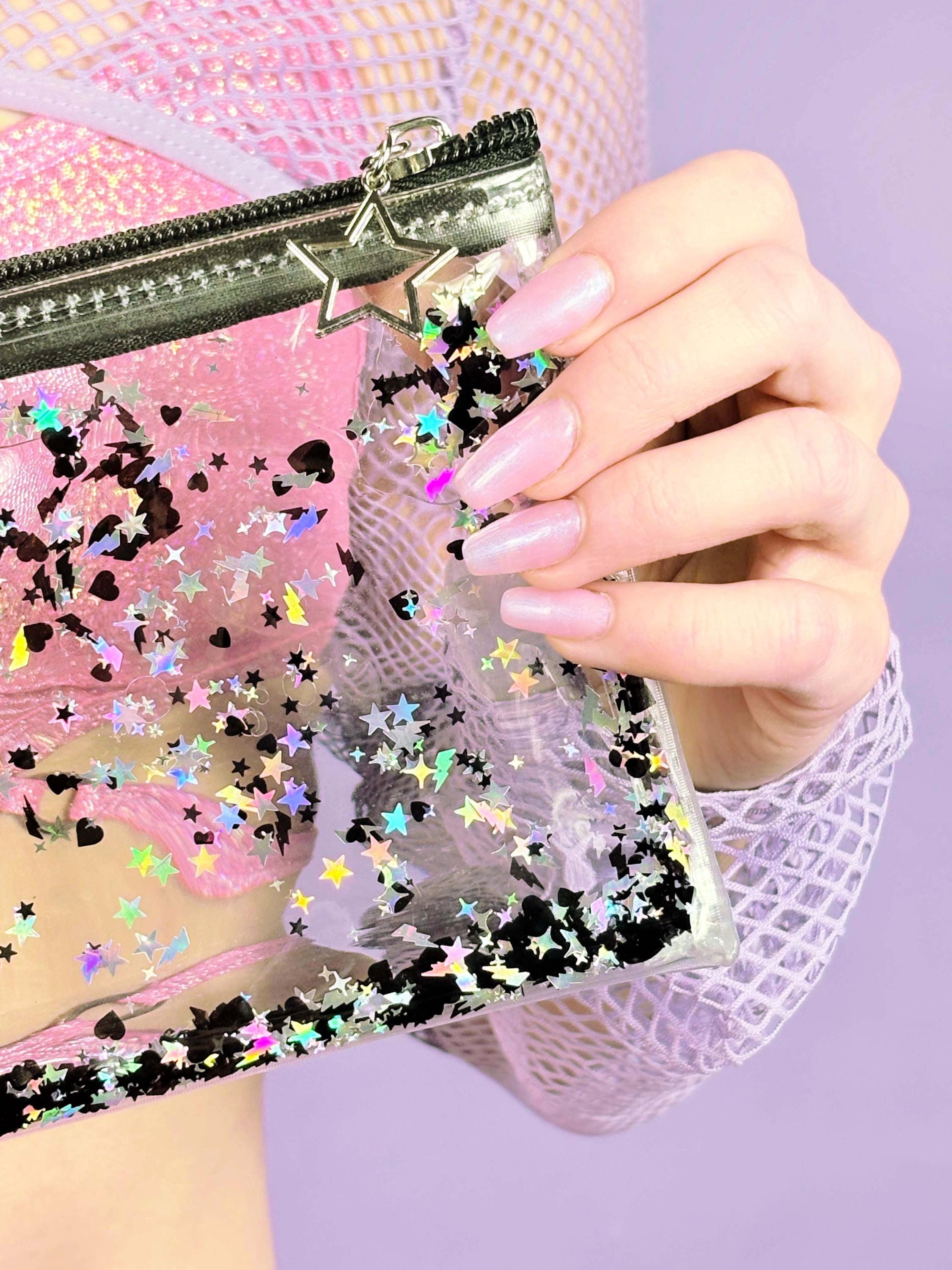 Liquid Glitter Pencil Case - High Voltage Vixen - Electric Bubblegum