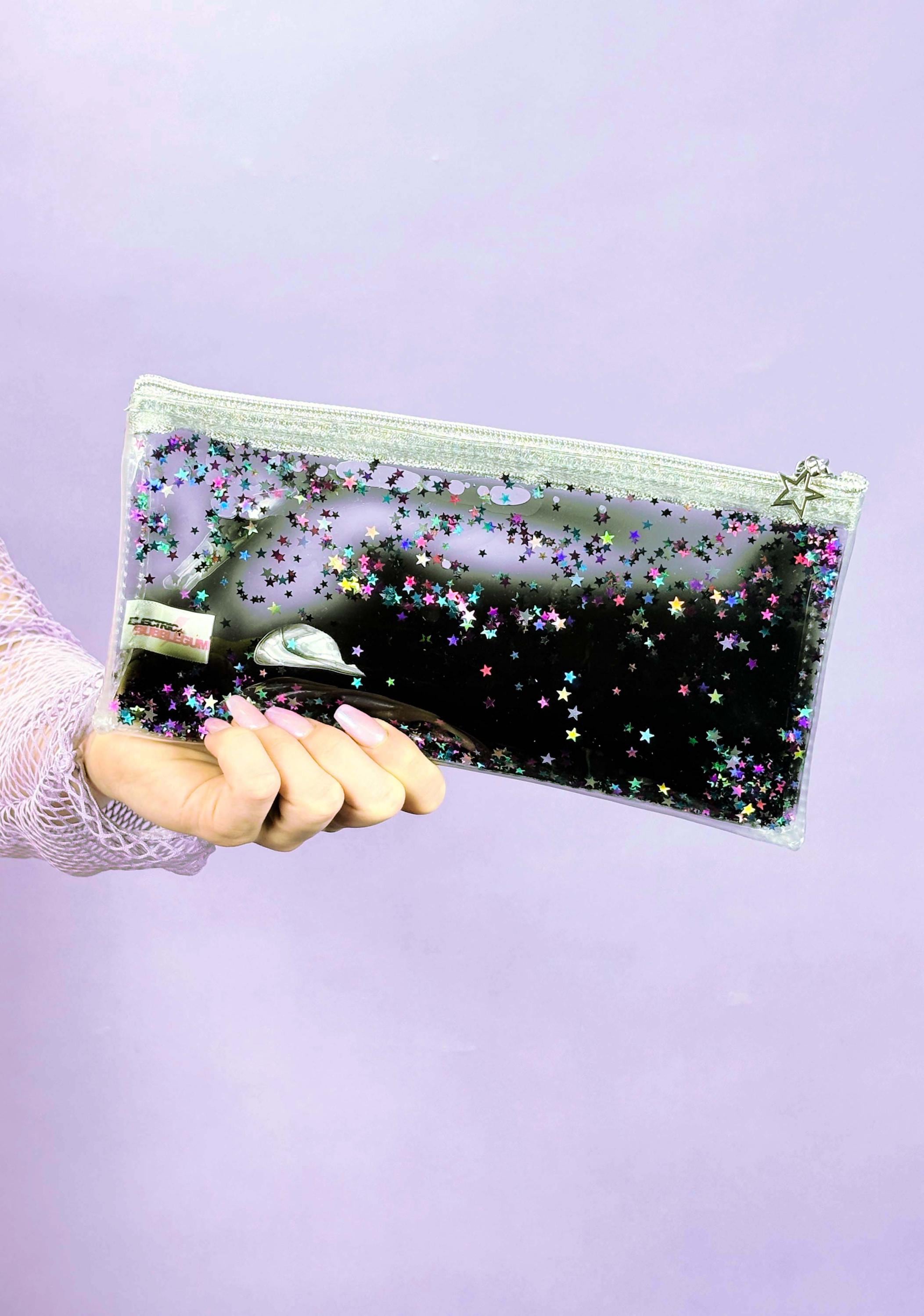 Liquid Glitter Pencil Case - Starchild - Electric Bubblegum
