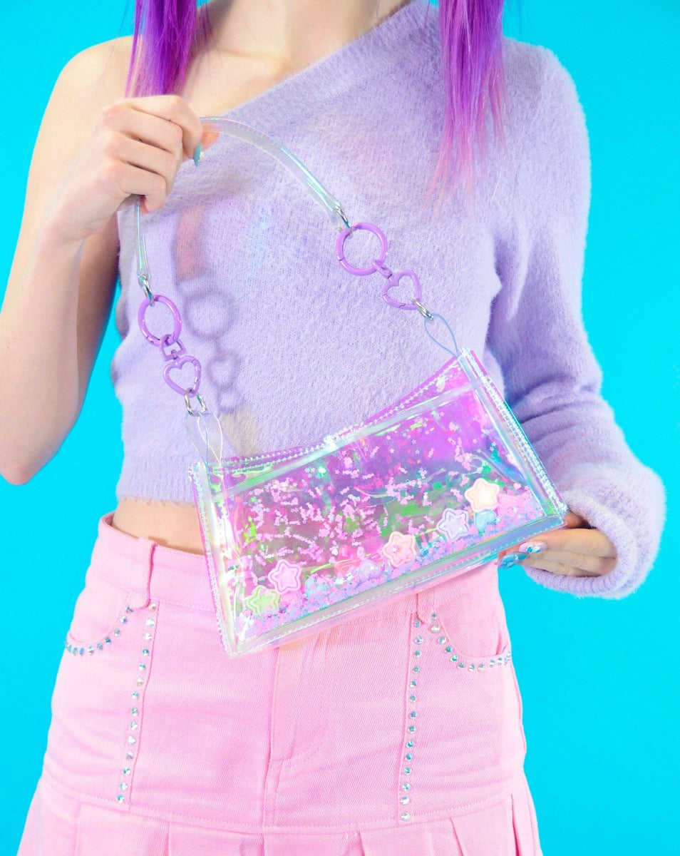 Mini Purse Liquid Glitter - Sweet Like Sugar - Electric Bubblegum