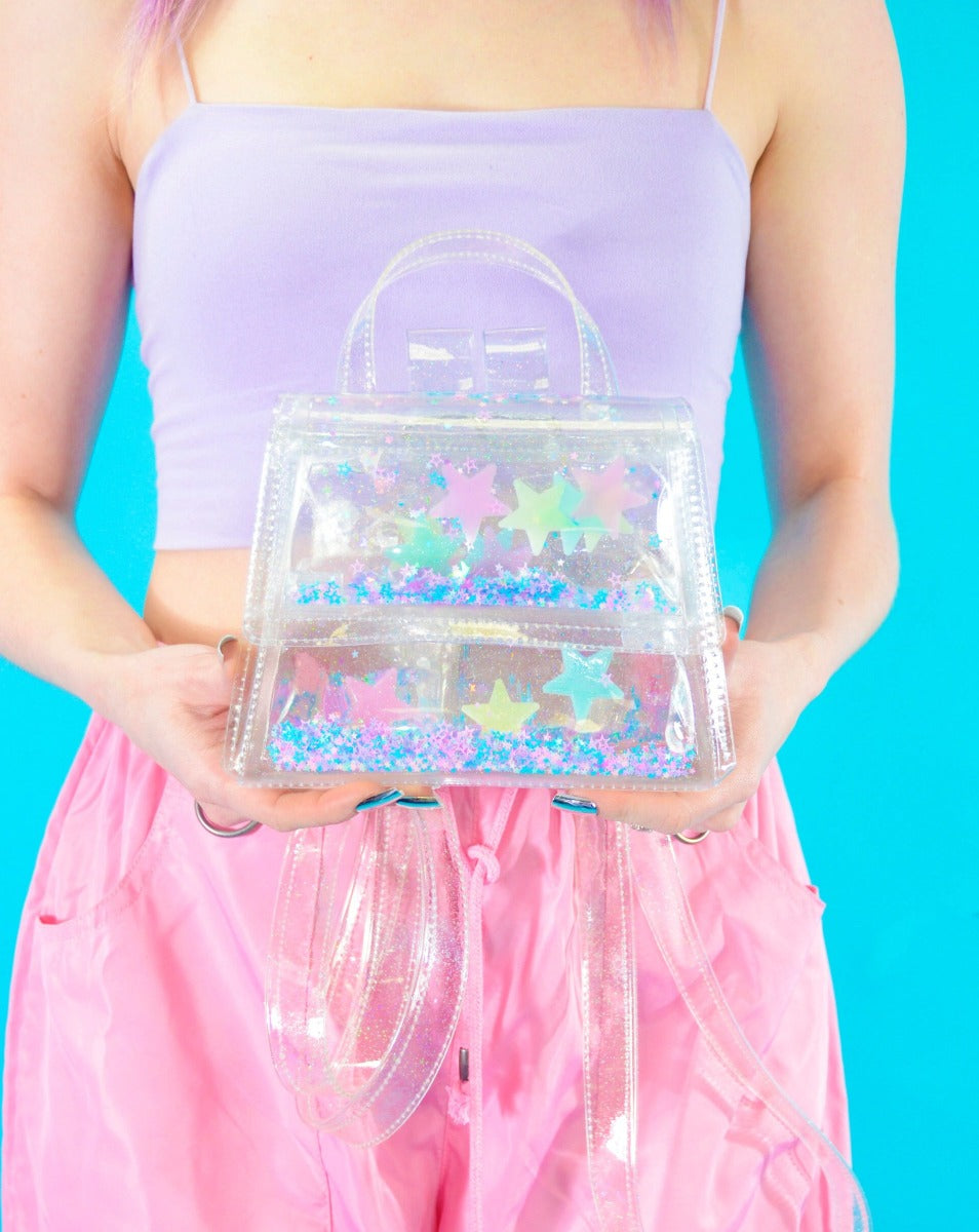 Liquid Glitter Doll Backpack  - Glow Girl - Electric Bubblegum